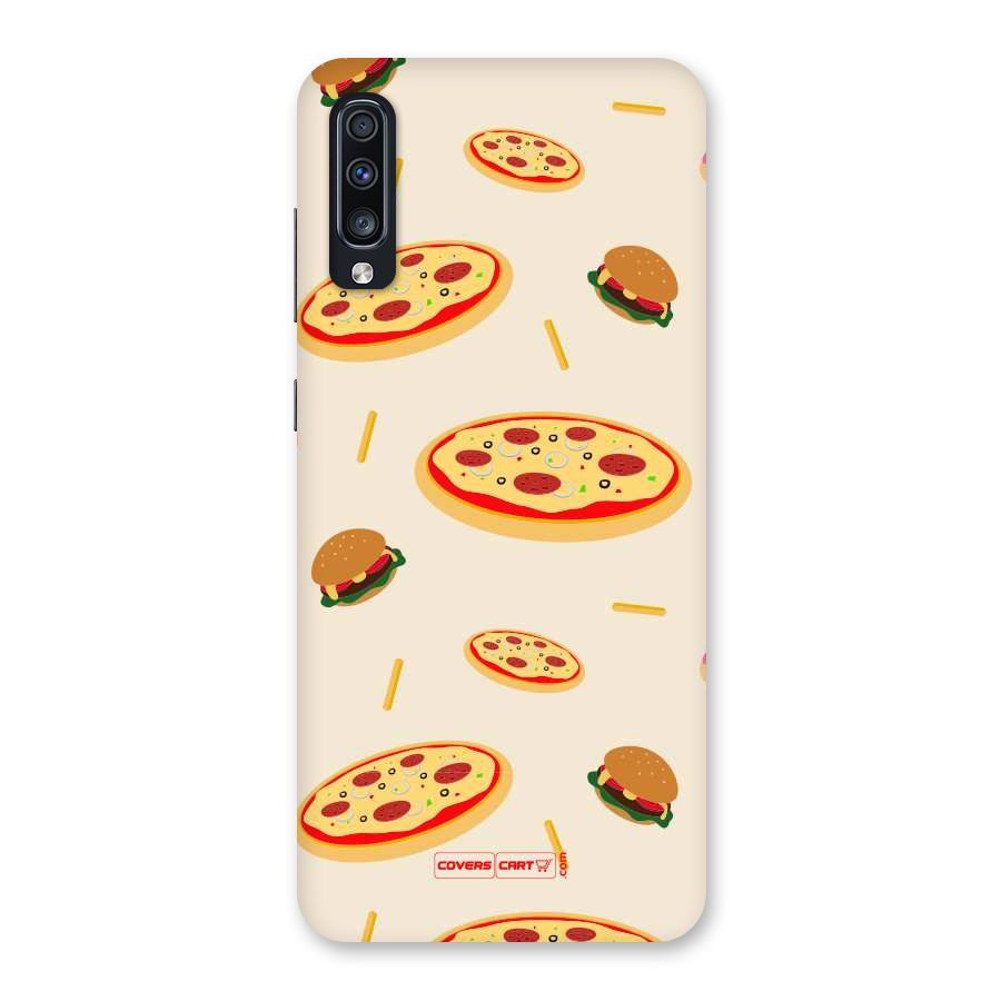 Pizza and Burger Love Back Case for Galaxy A70
