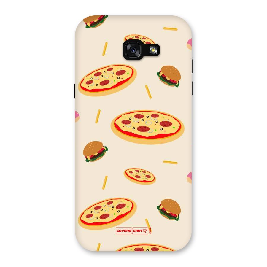 Pizza and Burger Love Back Case for Galaxy A7 (2017)