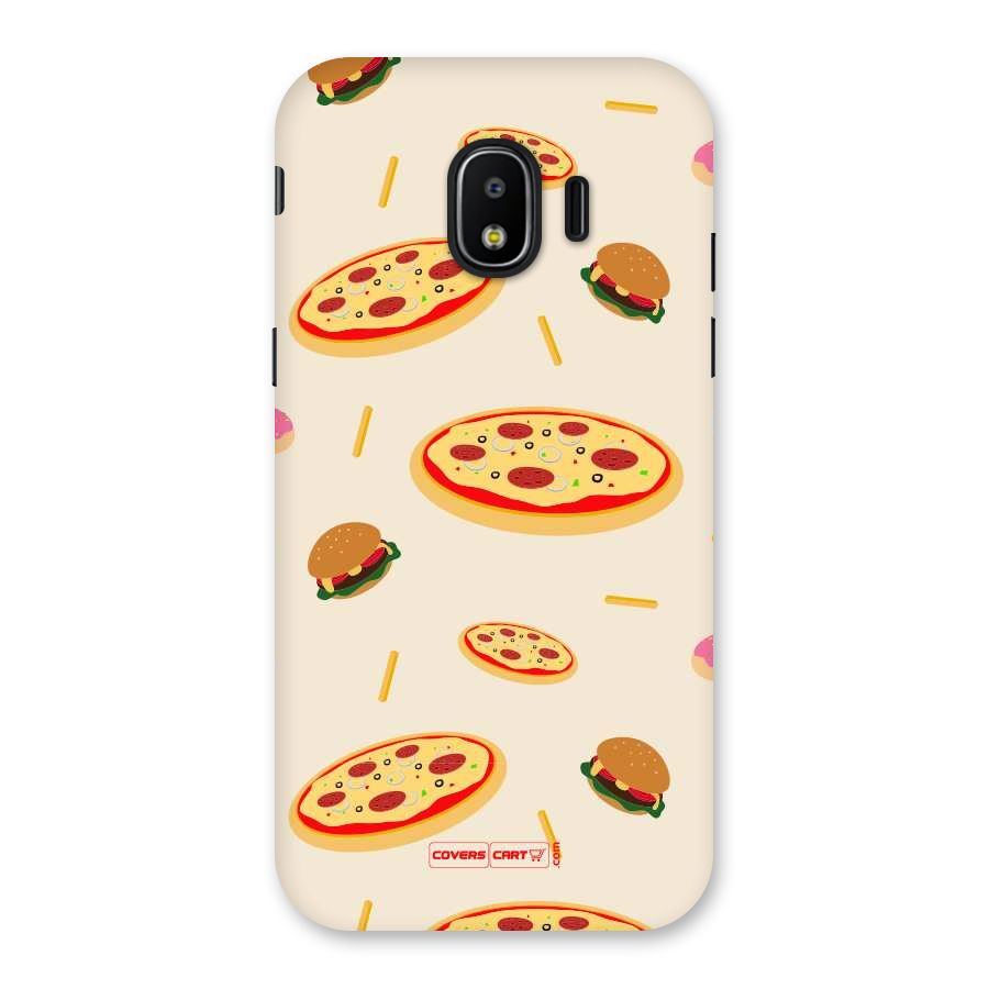 Pizza and Burger Love Back Case for Galaxy J2 Pro 2018