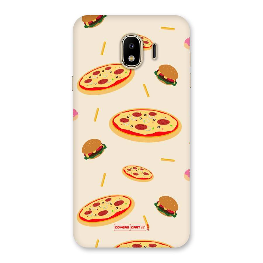 Pizza and Burger Love Back Case for Galaxy J4