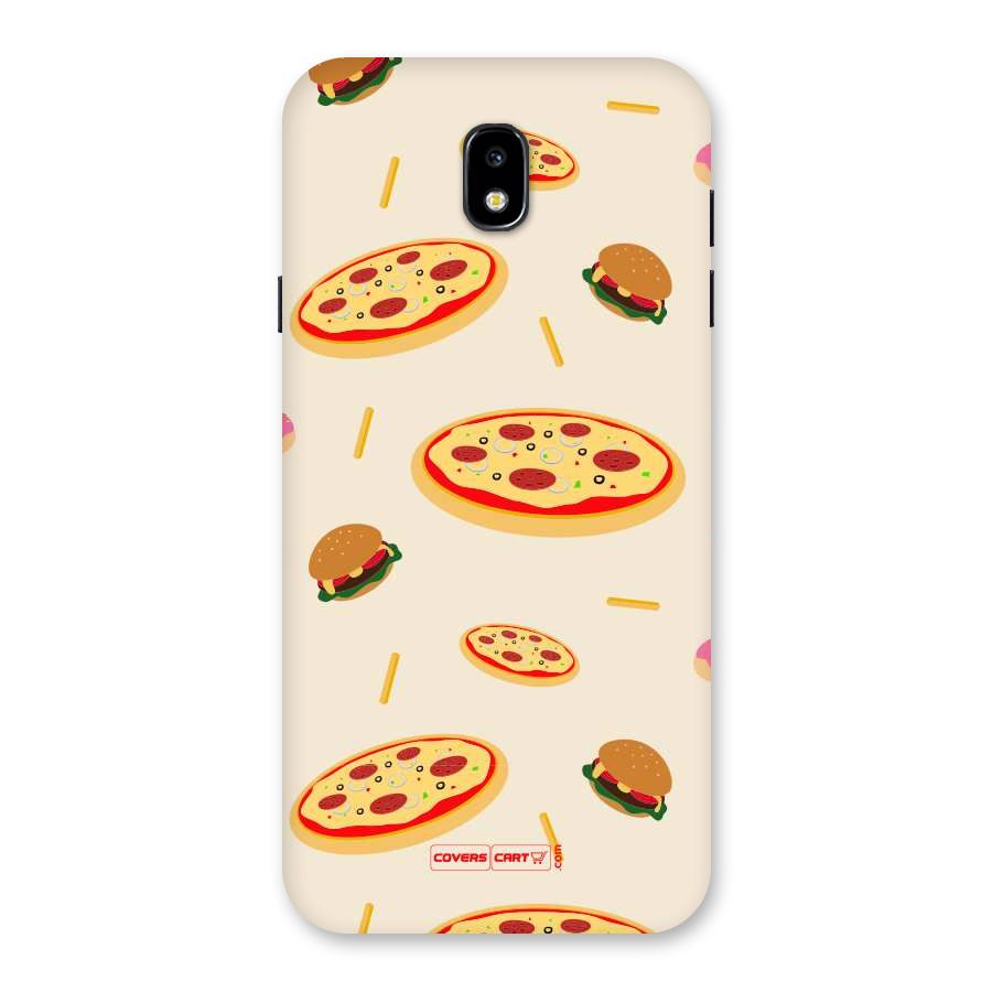 Pizza and Burger Love Back Case for Galaxy J7 Pro