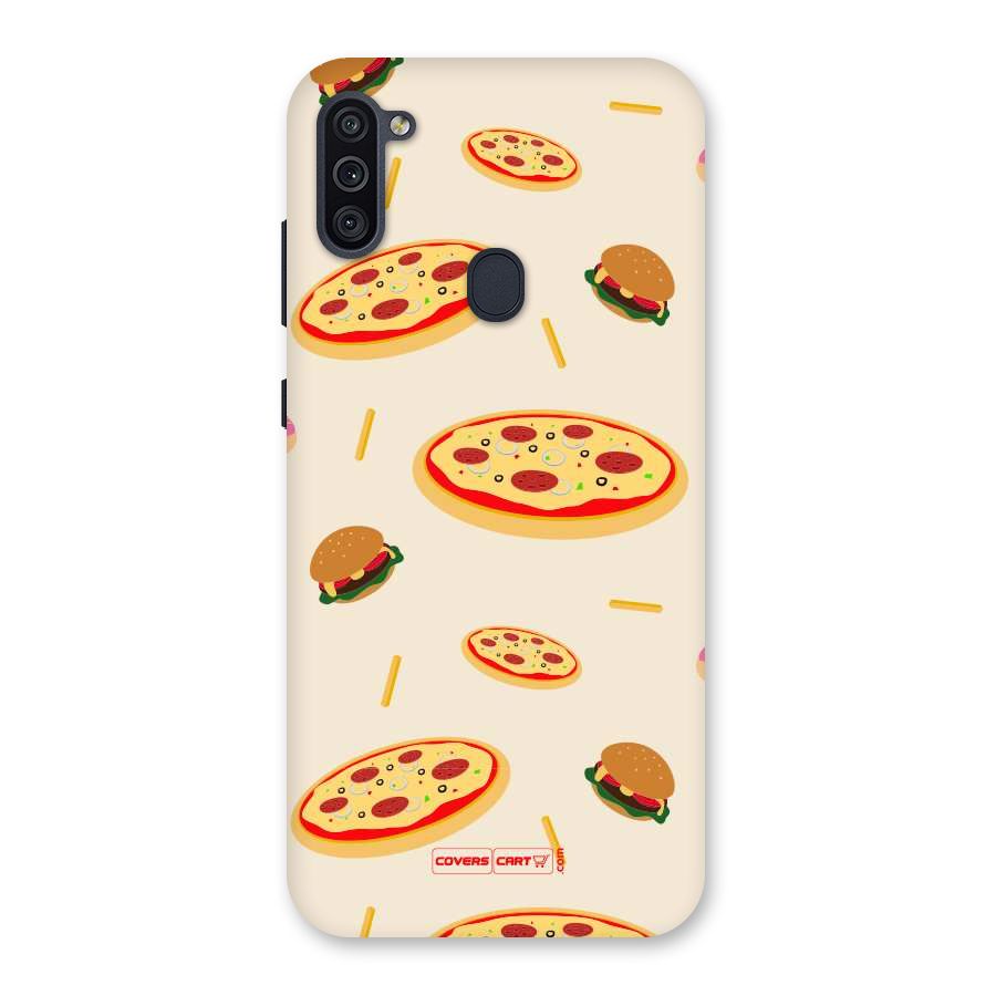 Pizza and Burger Love Back Case for Galaxy M11