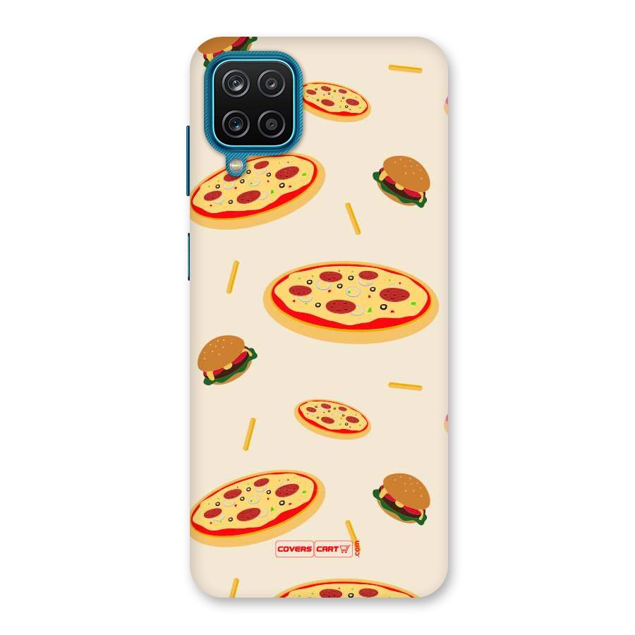 Pizza and Burger Love Back Case for Galaxy M12