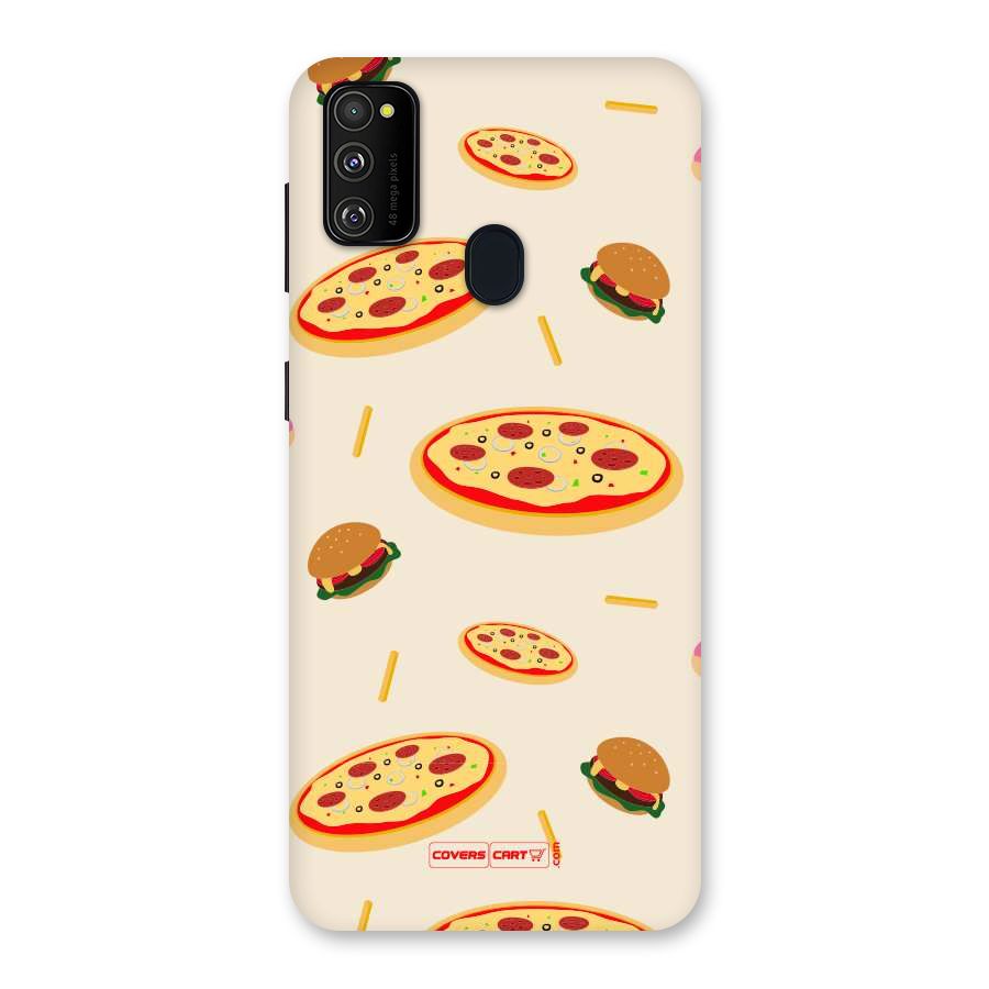 Pizza and Burger Love Back Case for Galaxy M30s