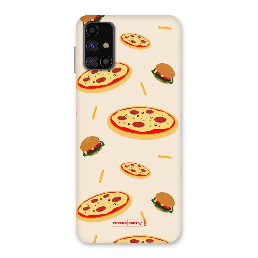 Pizza and Burger Love Back Case for Galaxy M31s