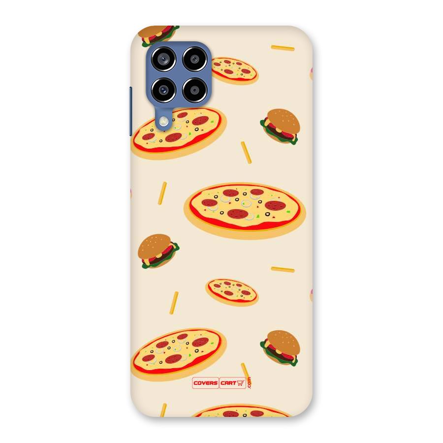 Pizza and Burger Love Back Case for Galaxy M53 5G