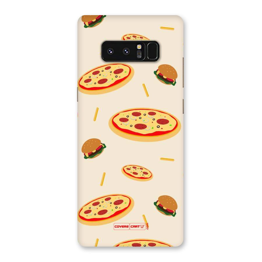 Pizza and Burger Love Back Case for Galaxy Note 8