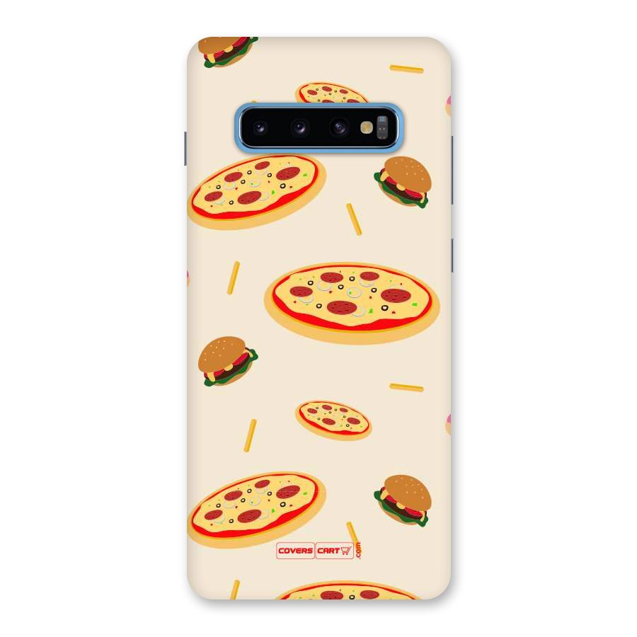 Pizza and Burger Love Back Case for Galaxy S10 Plus