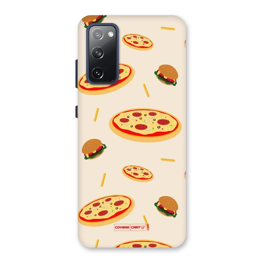 Pizza and Burger Love Back Case for Galaxy S20 FE
