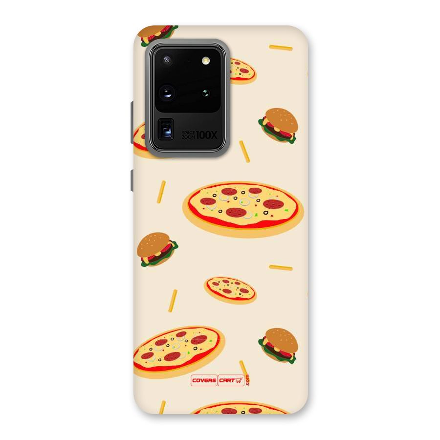 Pizza and Burger Love Back Case for Galaxy S20 Ultra