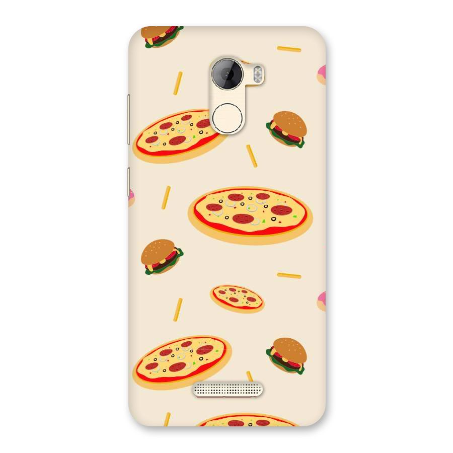 Pizza and Burger Love Back Case for Gionee A1 LIte