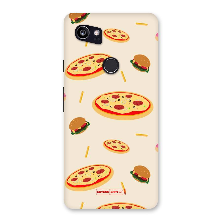 Pizza and Burger Love Back Case for Google Pixel 2 XL