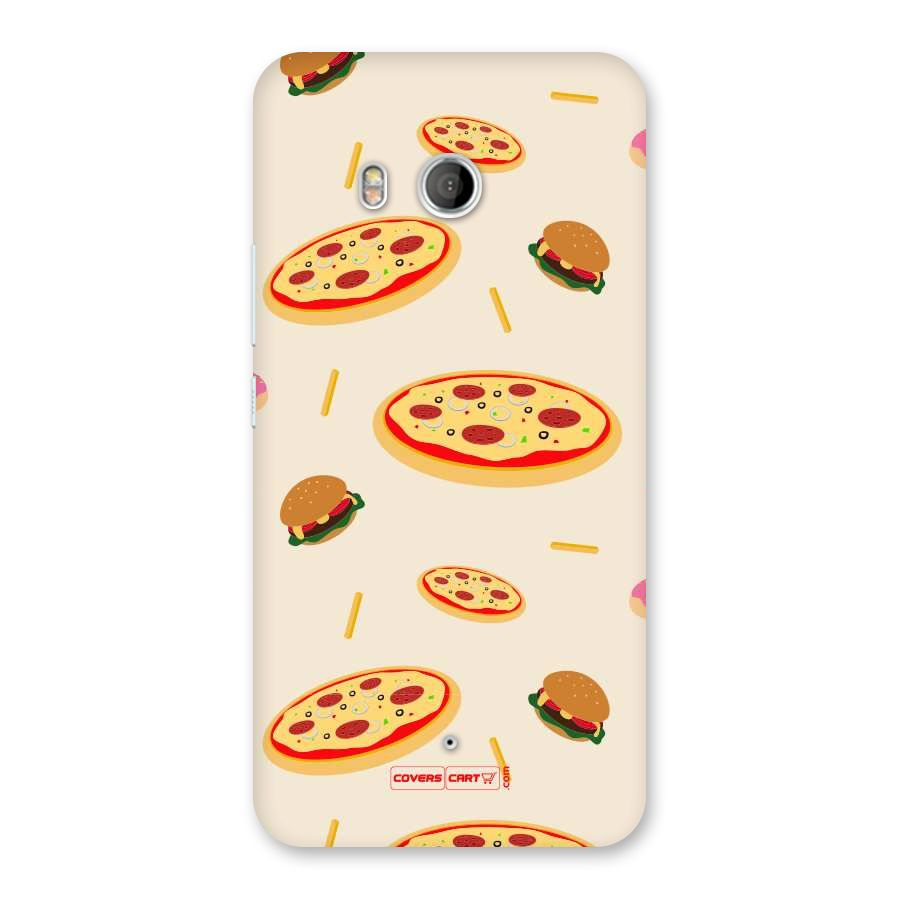 Pizza and Burger Love Back Case for HTC U11