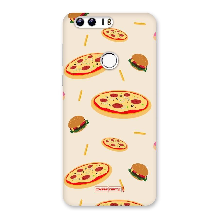 Pizza and Burger Love Back Case for Honor 8