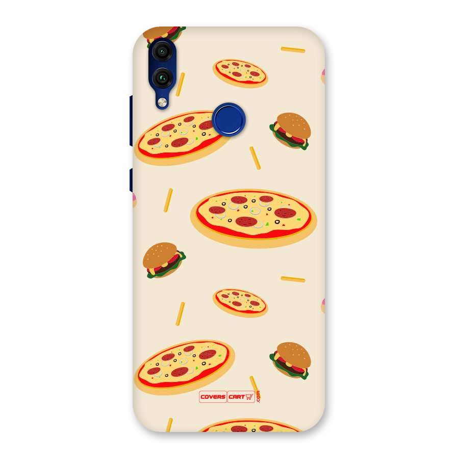 Pizza and Burger Love Back Case for Honor 8C