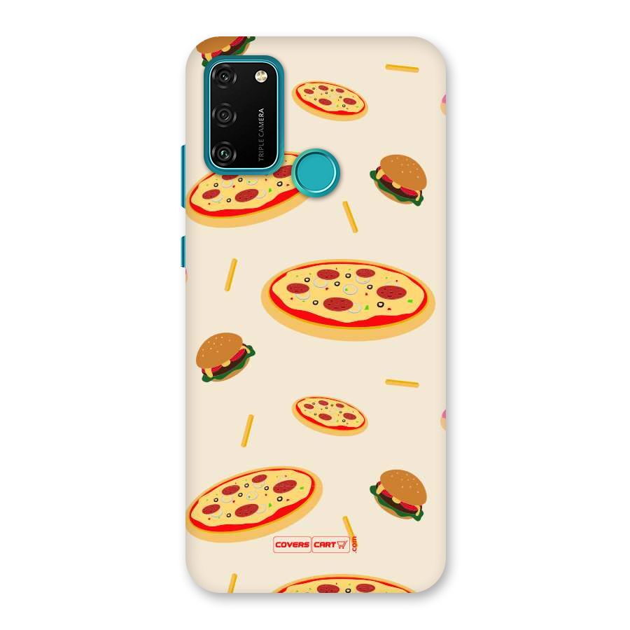 Pizza and Burger Love Back Case for Honor 9A