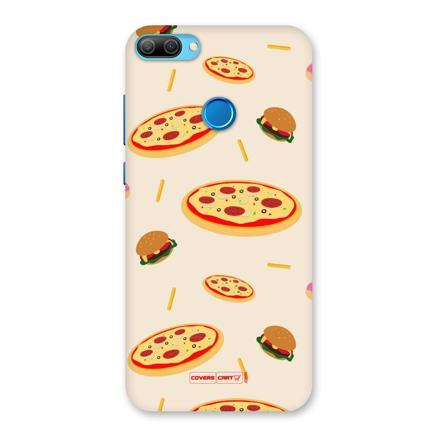 Pizza and Burger Love Back Case for Honor 9N