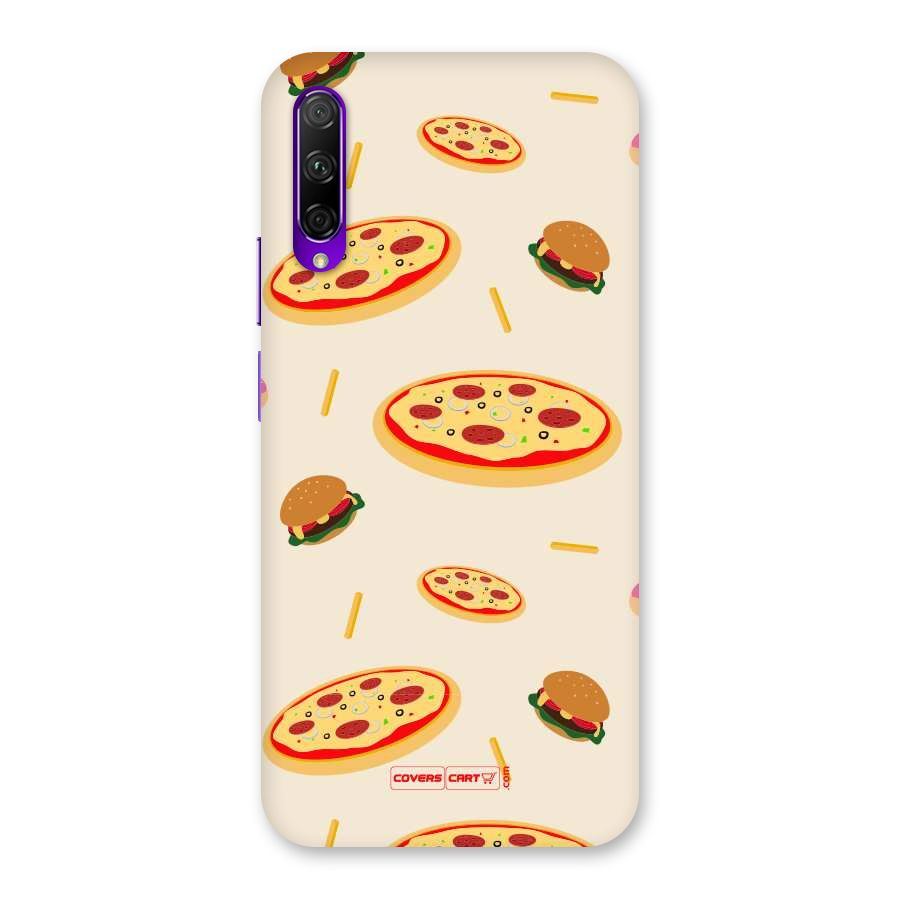 Pizza and Burger Love Back Case for Honor 9X Pro