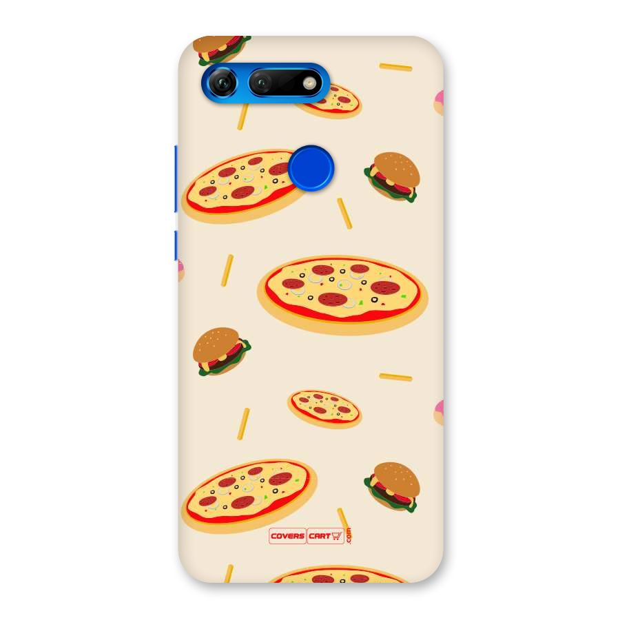 Pizza and Burger Love Back Case for Honor View 20