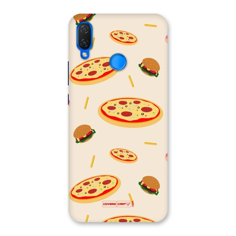 Pizza and Burger Love Back Case for Huawei P Smart+