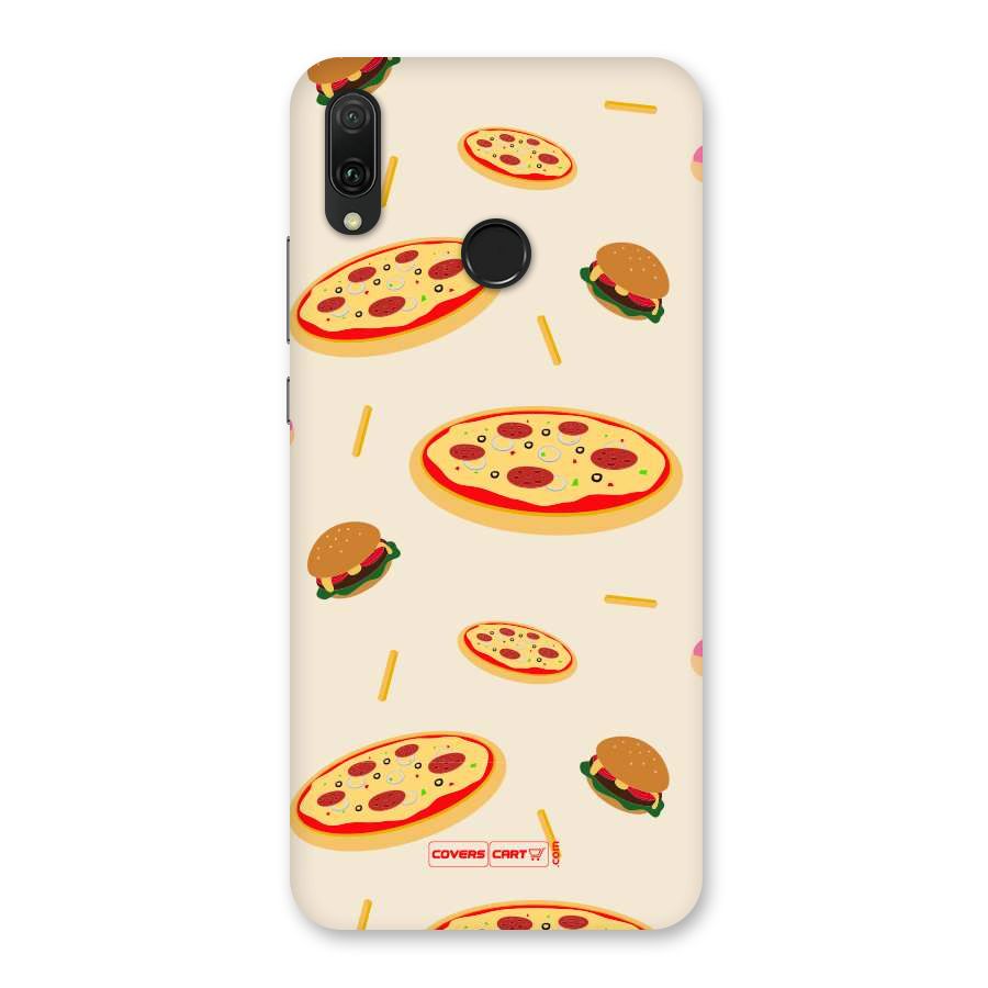 Pizza and Burger Love Back Case for Huawei Y9 (2019)