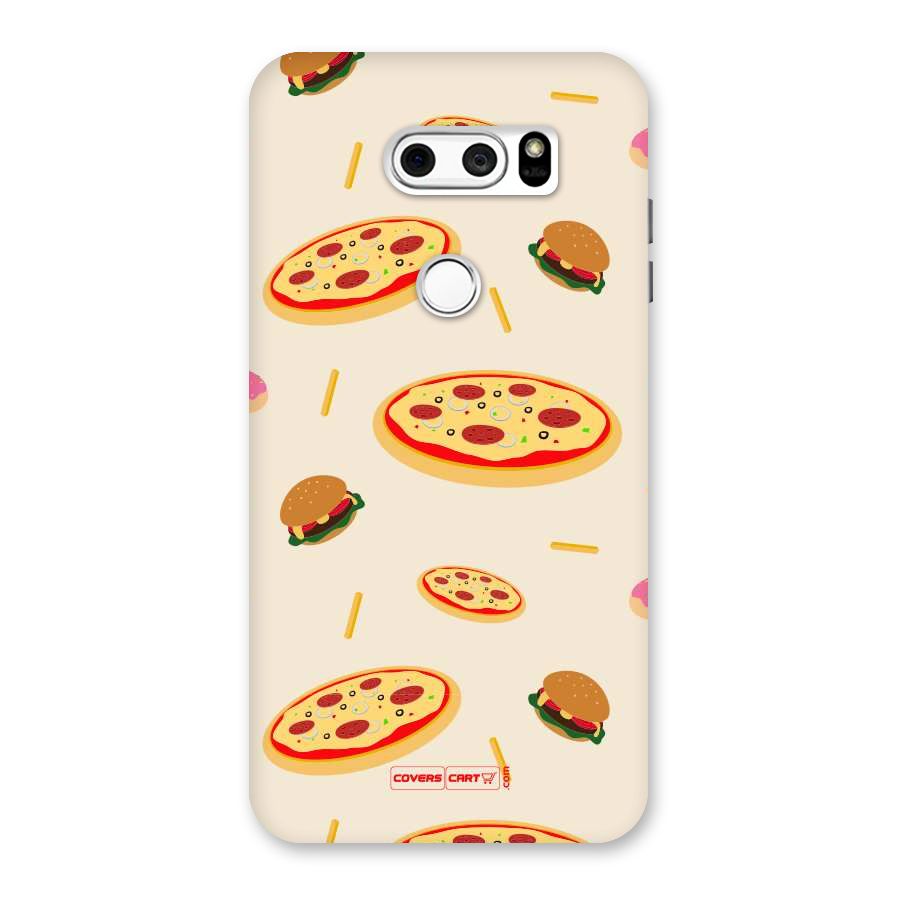 Pizza and Burger Love Back Case for LG V30