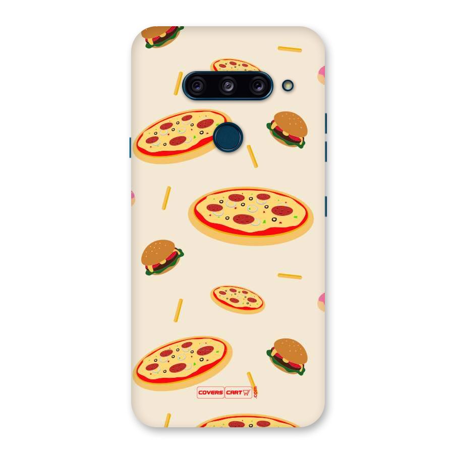 Pizza and Burger Love Back Case for LG  V40 ThinQ