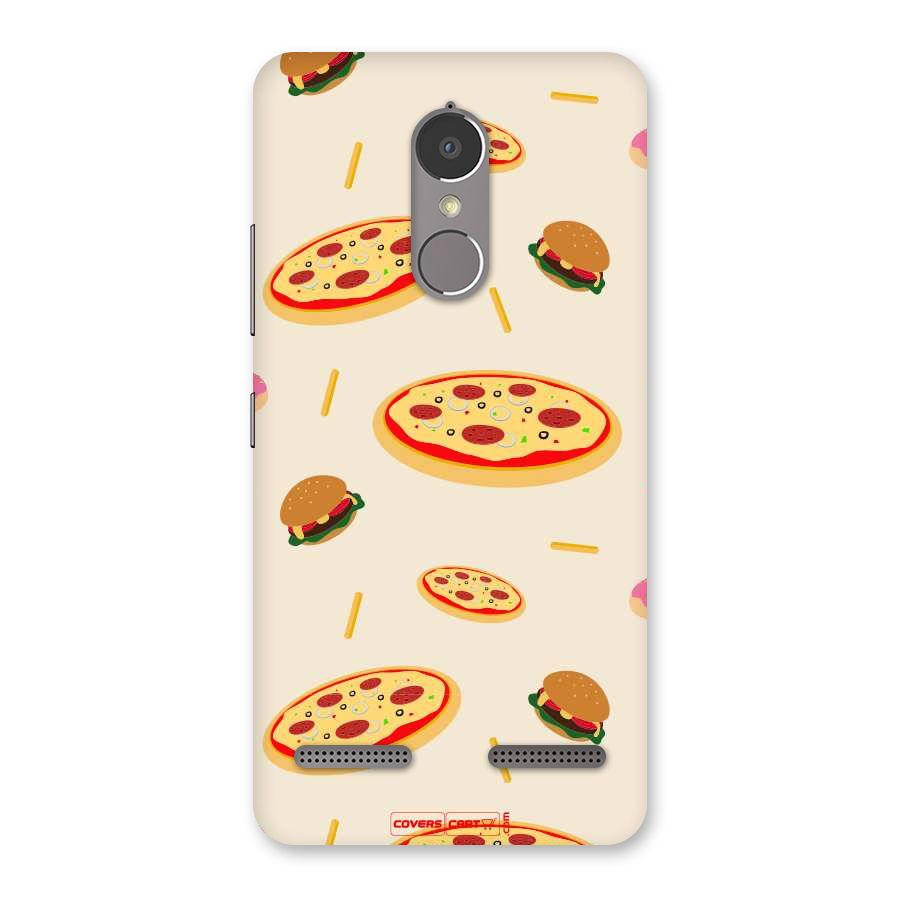 Pizza and Burger Love Back Case for Lenovo K6 Power