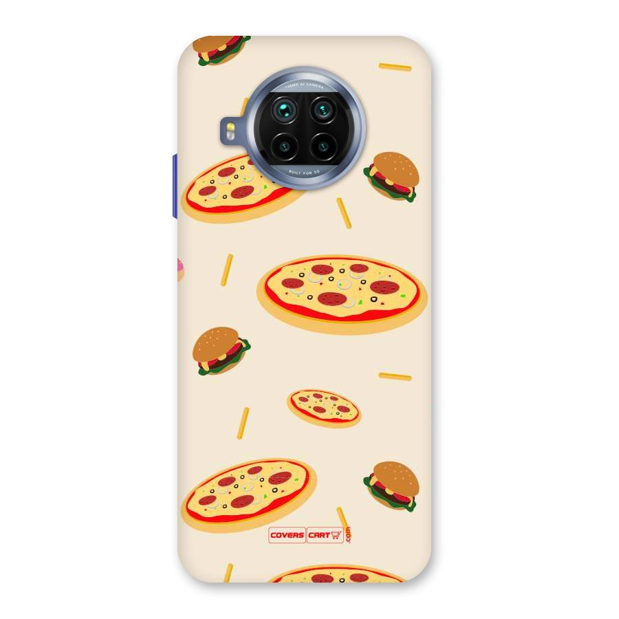 Pizza and Burger Love Back Case for Mi 10i