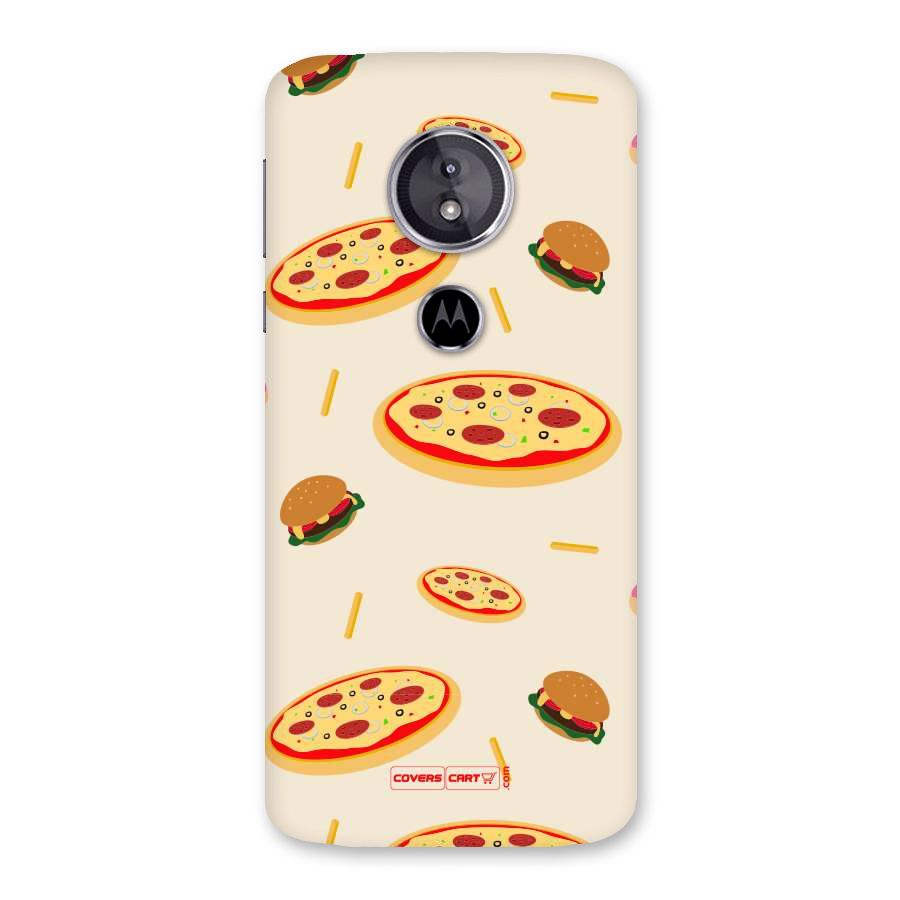 Pizza and Burger Love Back Case for Moto E5