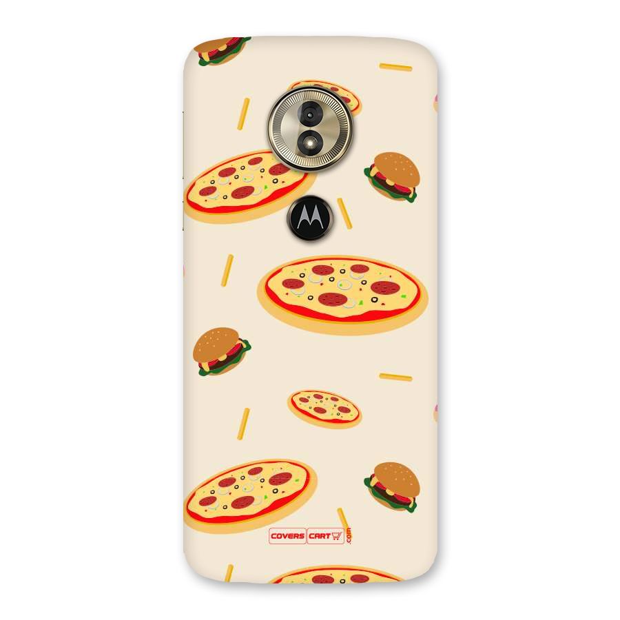 Pizza and Burger Love Back Case for Moto G6 Play