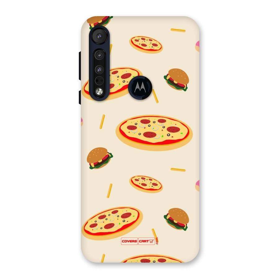 Pizza and Burger Love Back Case for Motorola One Macro