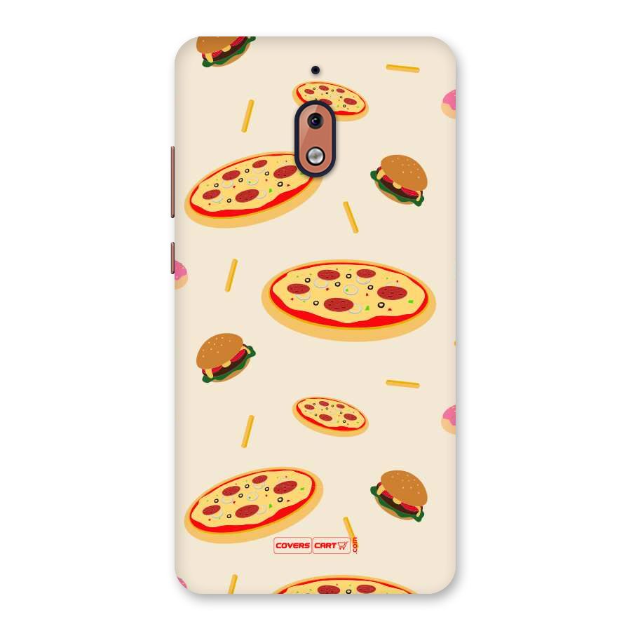 Pizza and Burger Love Back Case for Nokia 2.1