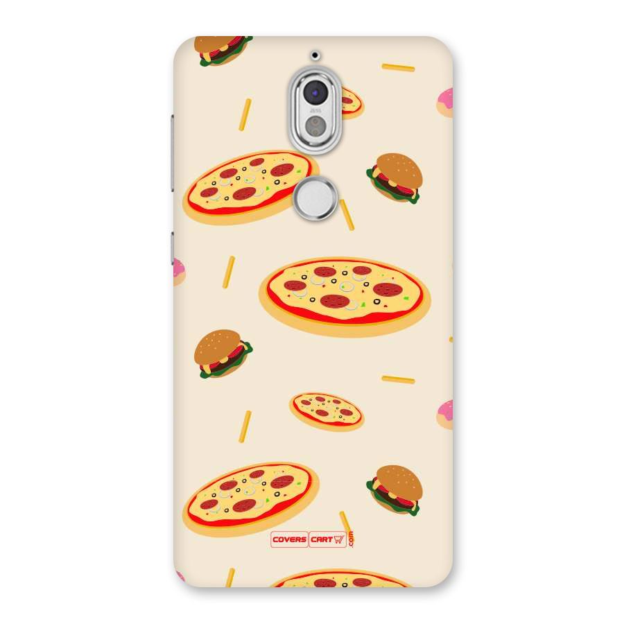 Pizza and Burger Love Back Case for Nokia 7