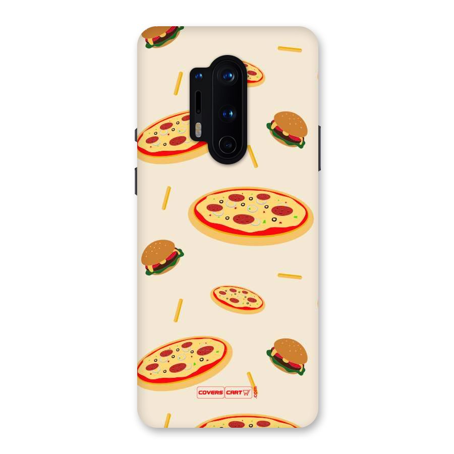 Pizza and Burger Love Back Case for OnePlus 8 Pro