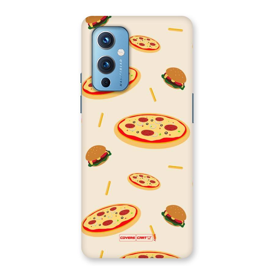Pizza and Burger Love Back Case for OnePlus 9