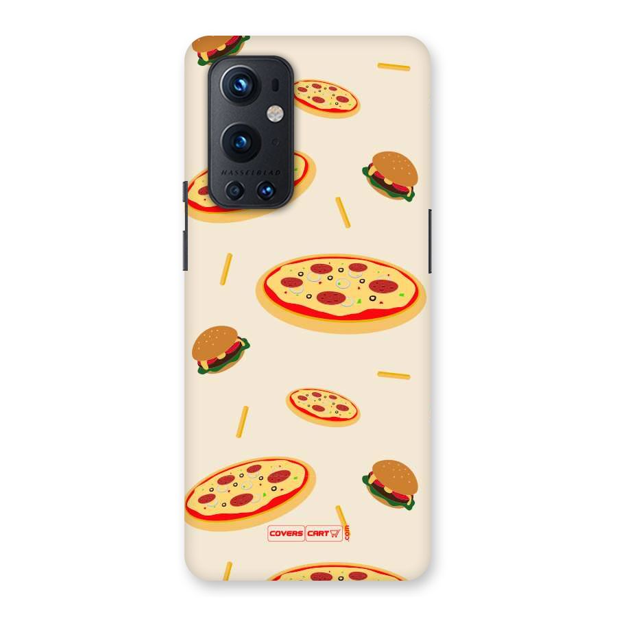 Pizza and Burger Love Back Case for OnePlus 9 Pro