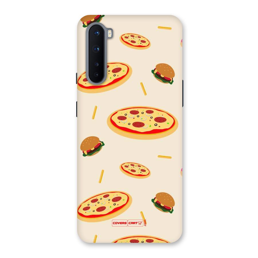 Pizza and Burger Love Back Case for OnePlus Nord