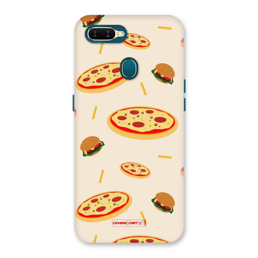 Pizza and Burger Love Back Case for Oppo A11k