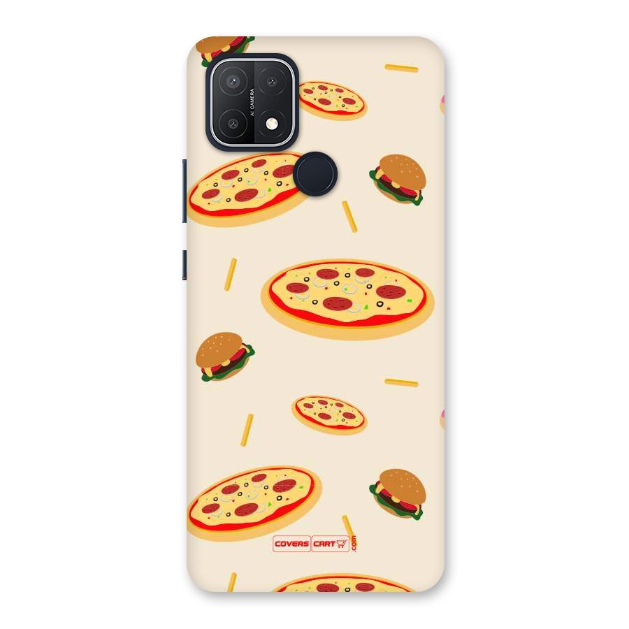 Pizza and Burger Love Back Case for Oppo A15