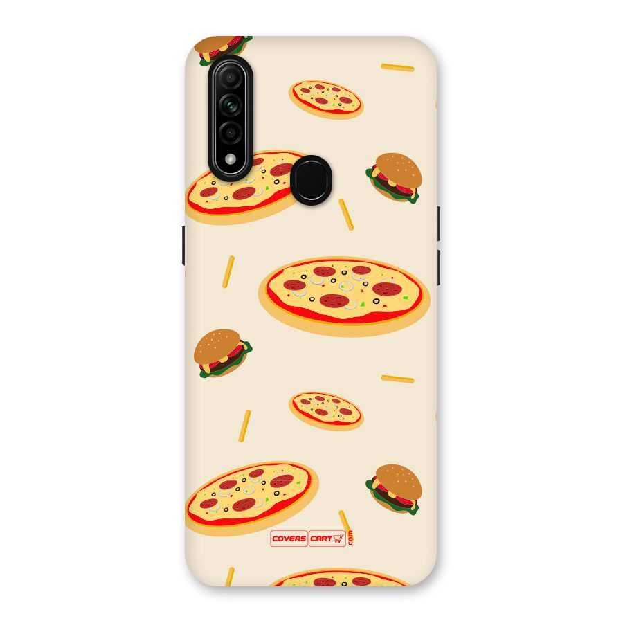 Pizza and Burger Love Back Case for Oppo A31