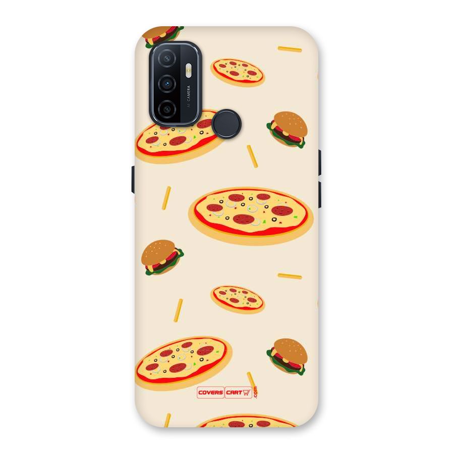 Pizza and Burger Love Back Case for Oppo A32
