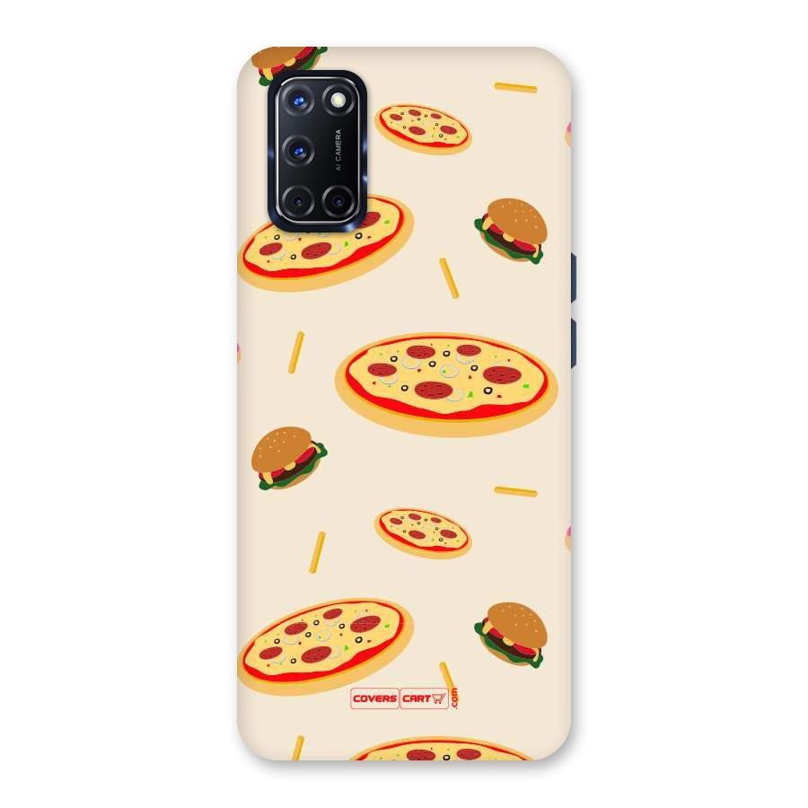 Pizza and Burger Love Back Case for Oppo A52