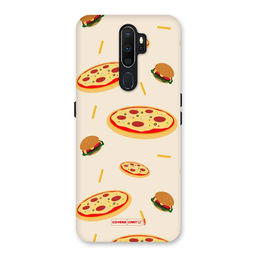 Pizza and Burger Love Back Case for Oppo A5 (2020)
