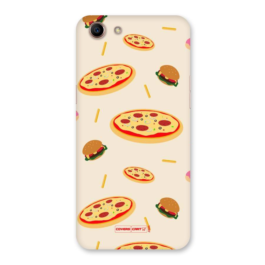 Pizza and Burger Love Back Case for Oppo A83 (2018)