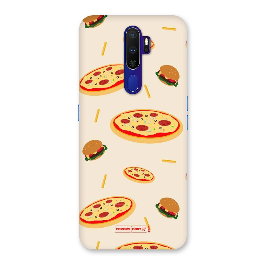 Pizza and Burger Love Back Case for Oppo A9 (2020)