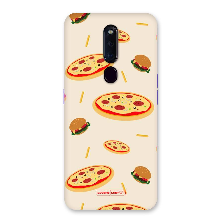 Pizza and Burger Love Back Case for Oppo F11 Pro