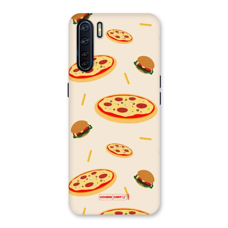 Pizza and Burger Love Back Case for Oppo F15