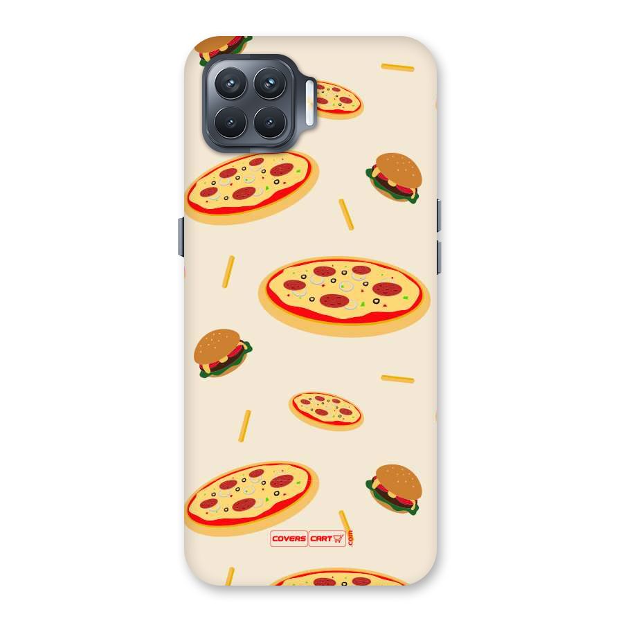 Pizza and Burger Love Back Case for Oppo F17 Pro