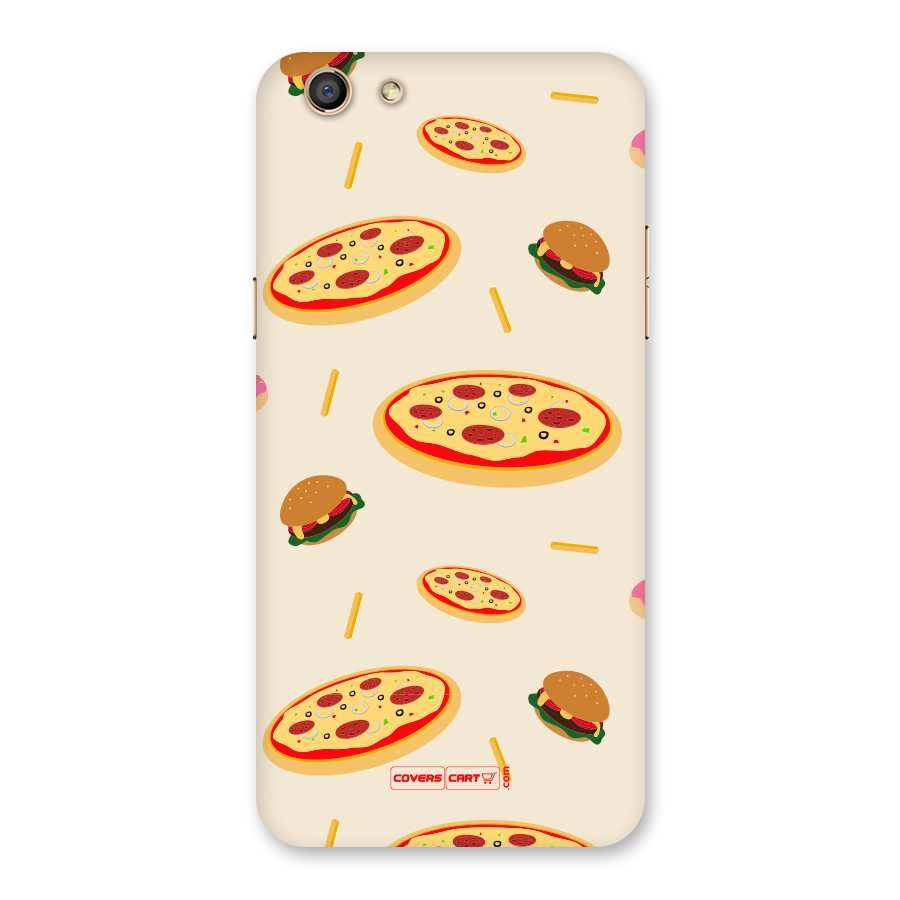 Pizza and Burger Love Back Case for Oppo F3